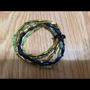 Mardi Gras bracelet
